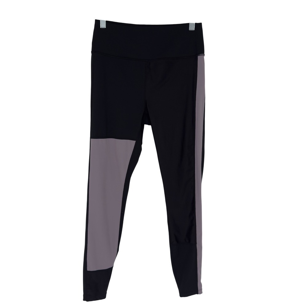 ALALA Black Purple Colorblock High Rise Leggings S - Picture 2 of 8